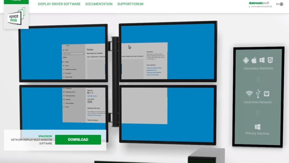 Multi monitor in rete locale con Spacedesk