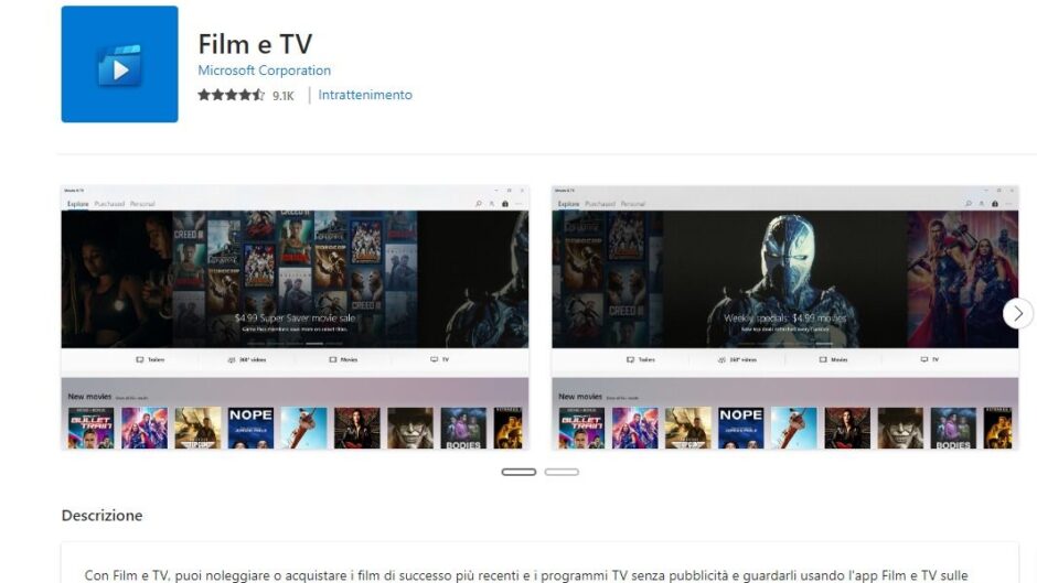 Film e TV si aggiorna per Windows 10 e Windows 10 Mobile
