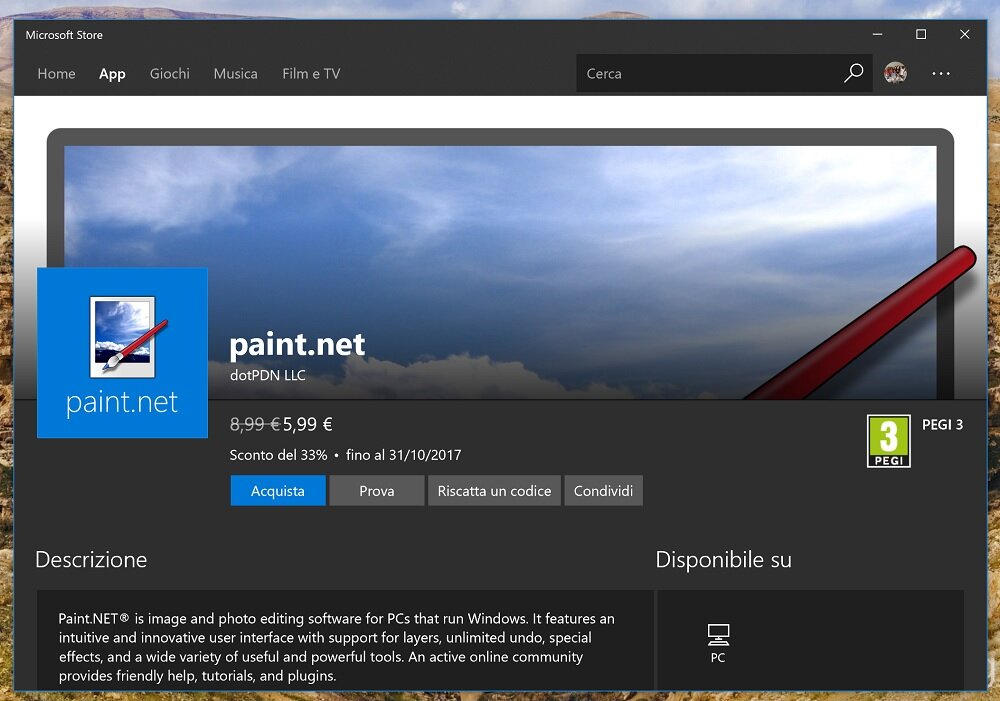 è da oggi ufficialmente disponibile al download sul Microsoft Store [Promozione
