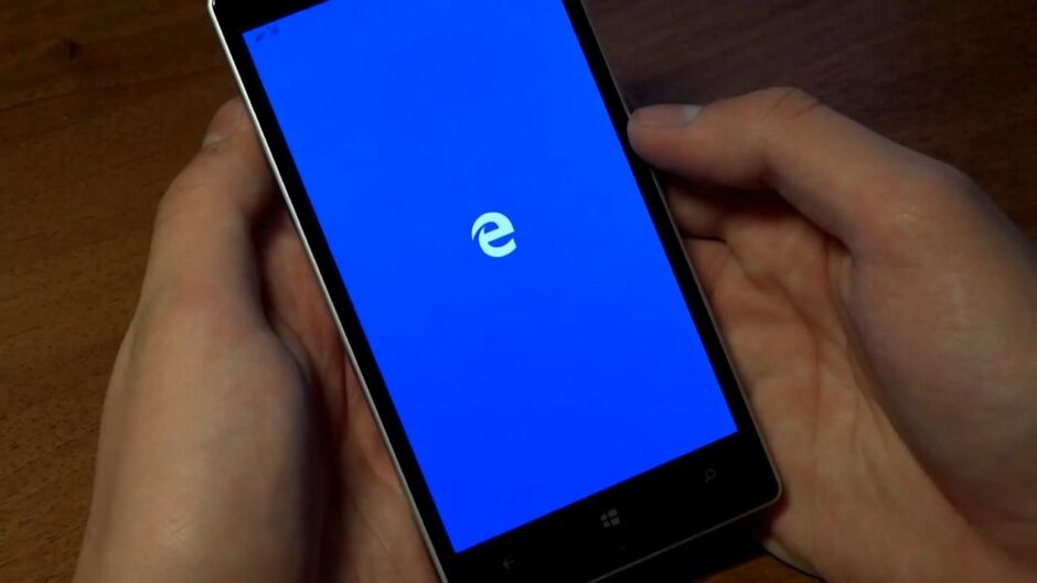 Microsoft Edge per Windows 10 Mobile