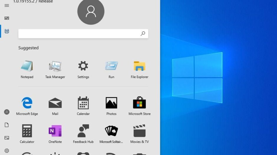 Ecco le prime immagini di Windows 10 senza live tile