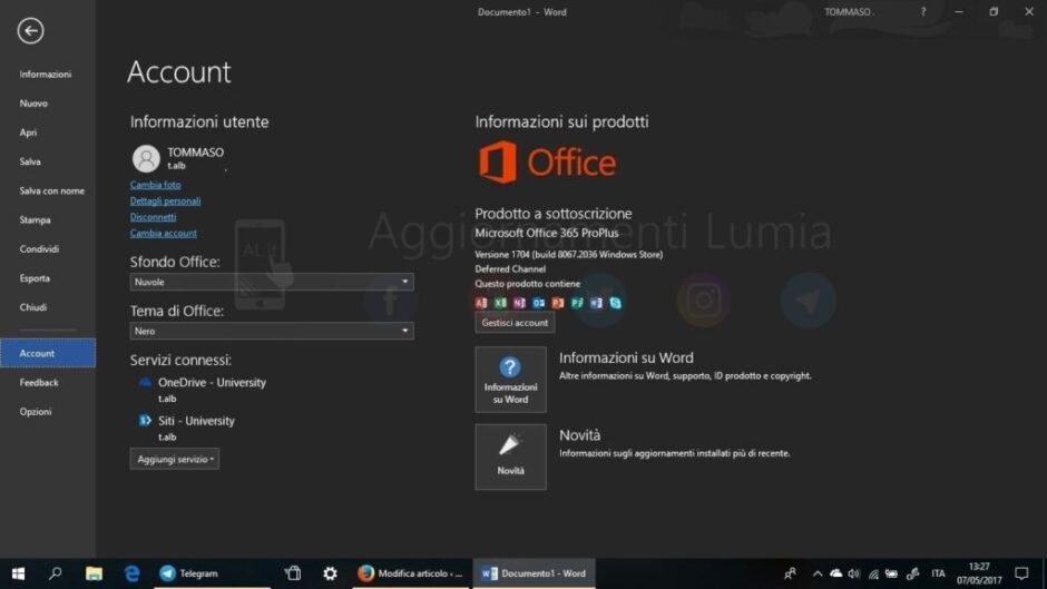 Desktop di Office sul Windows Store
