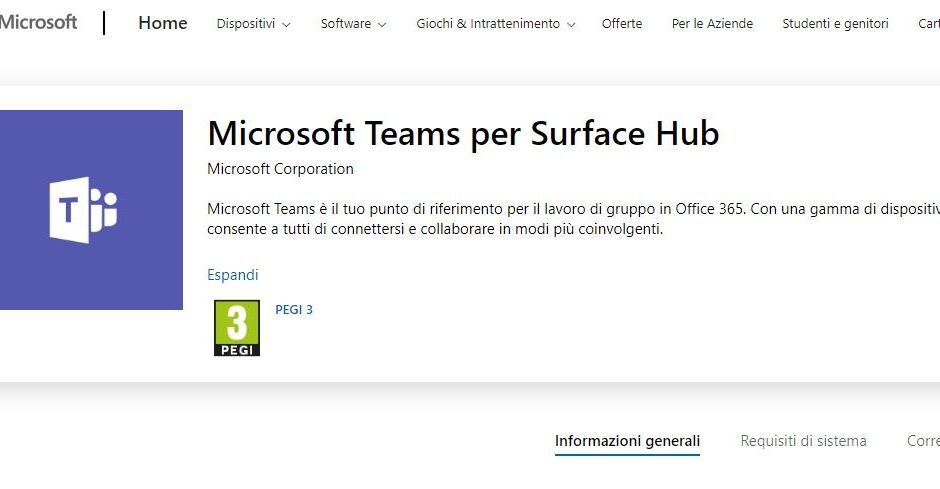 Microsoft Teams sbarca in Preview anche su Surface Hub