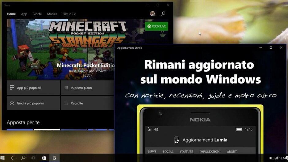 Continuum 2.0 in azione su Windows 10 Mobile CShell