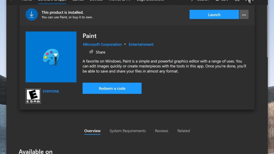 Windows Paint è in arrivo sul Microsoft Store